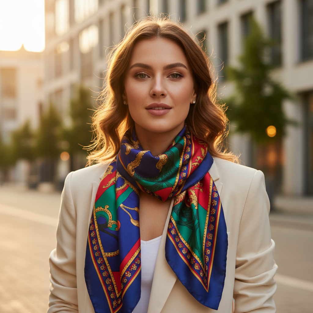 How to Wear Silk Scarves