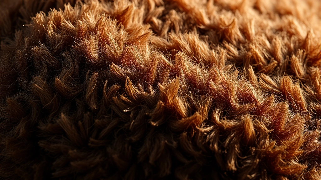 Close-up of luxurious chocolate brown wool fabric texture with natural lighting highlighting the rich depth and warmth of the material, photorealistic