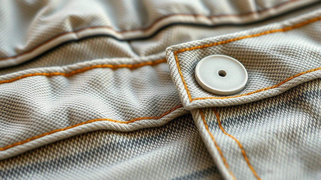Close-up of vintage fabric textures and details including quality seams, authentic labels, and natural material weaves showing superior craftsmanship of retro garments